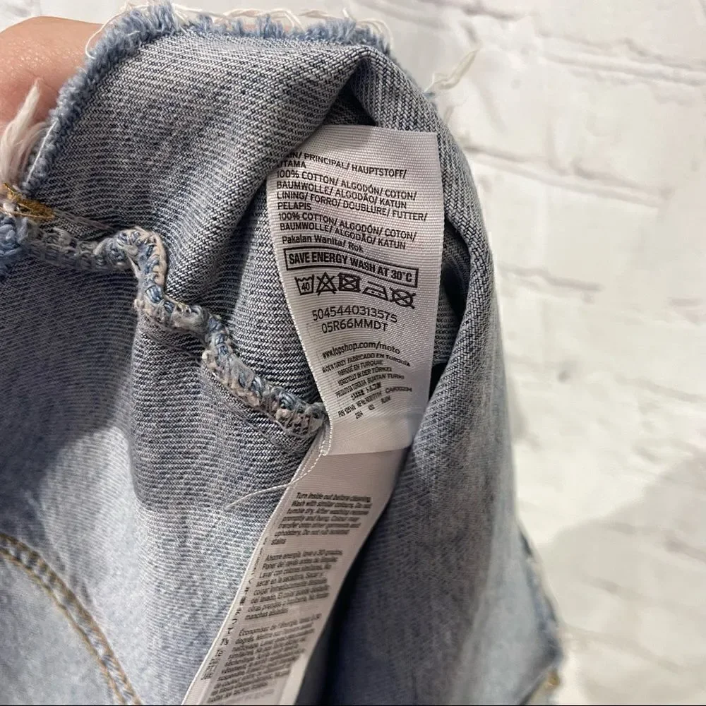 Topshop Moto | Denim Button Down Skirt